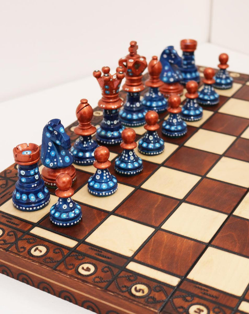 Called Into Being - Sydney Gruber Painted 21 Ambassador Chess Set #12 –  Chess House