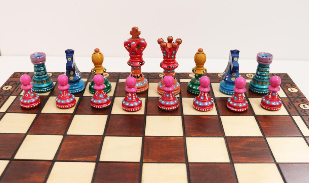 Called Into Being - Sydney Gruber Painted 21 Ambassador Chess Set #12 –  Chess House