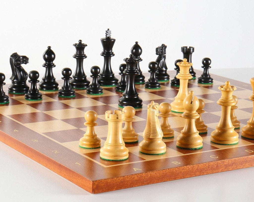 WE Games Luxury English Style Chess Set - Weighted Pieces & Walnut