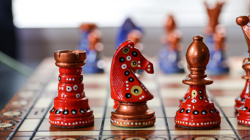 Called Into Being - Sydney Gruber Painted 21 Ambassador Chess Set #12 –  Chess House