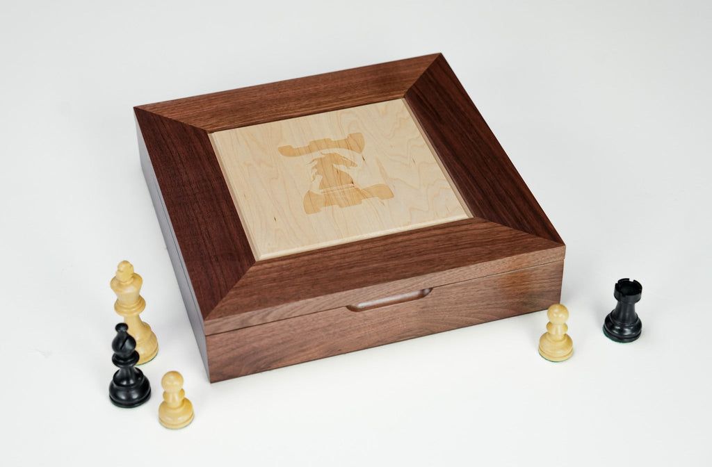 Walnut and Maple Wood Ultimate Luxury Jewelry Box Custom 