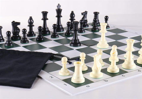 Double Weighted Chess Set, Board, and Bag